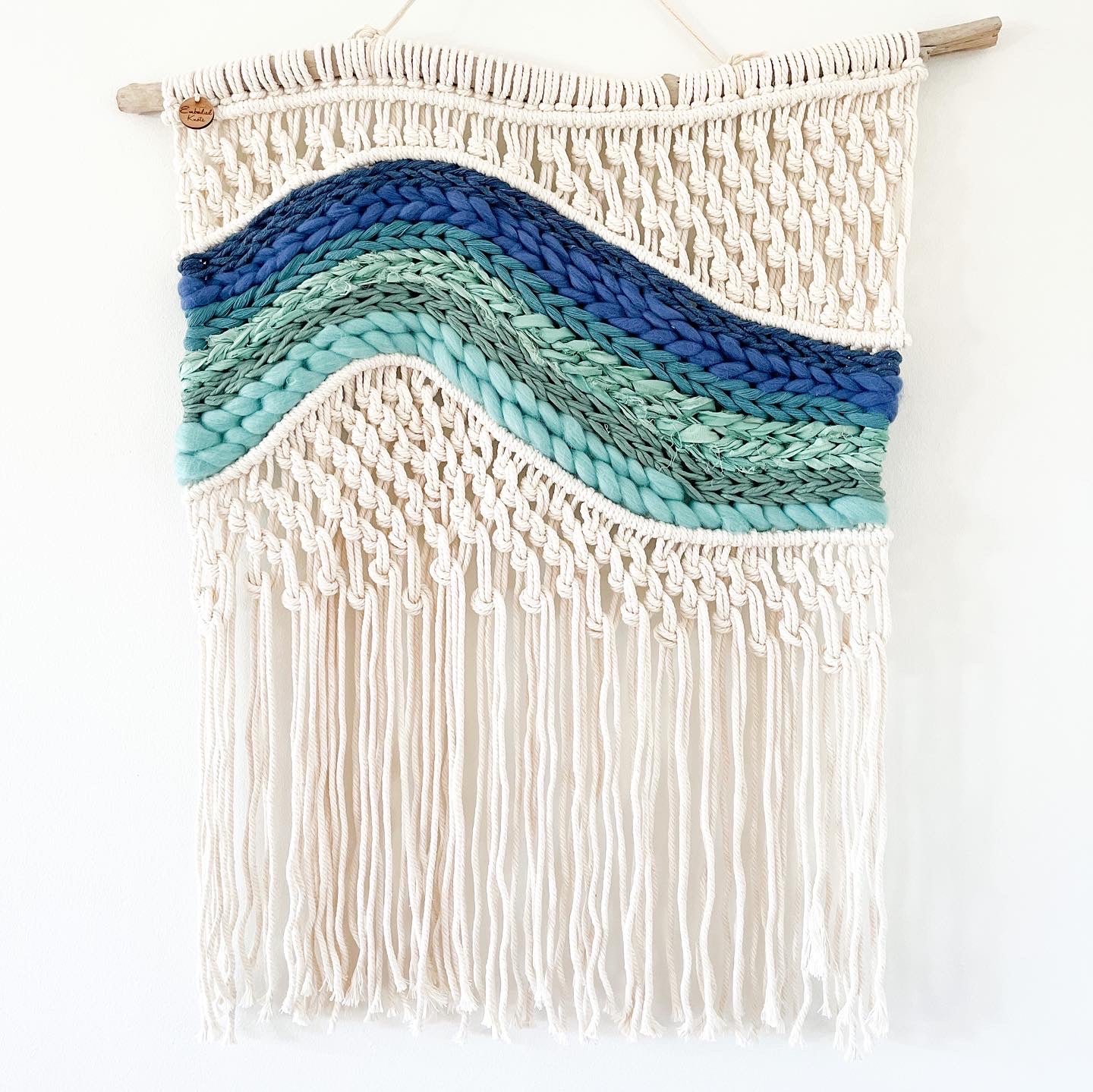 Waves Macraweave Wall Hanging